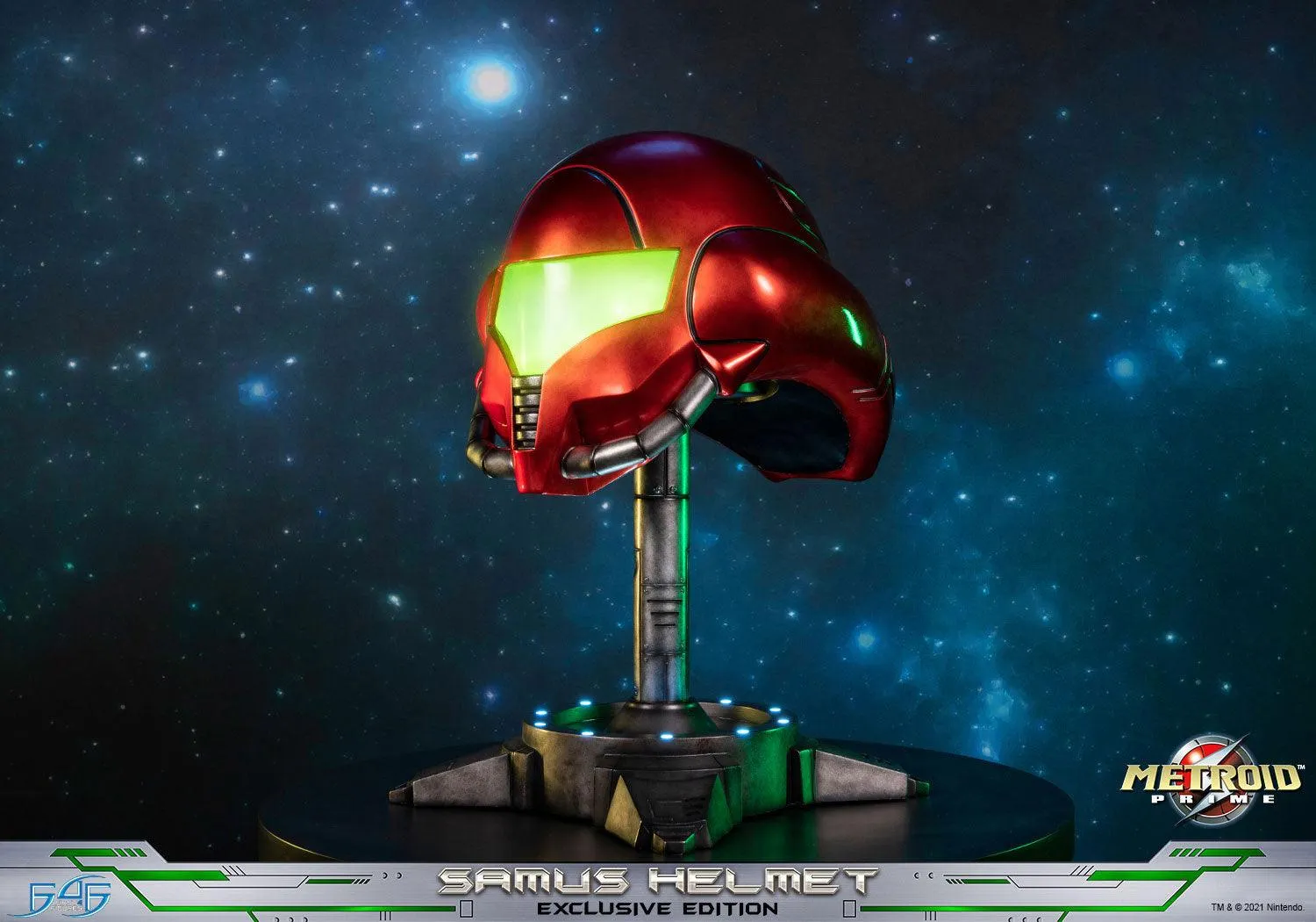 First 4 Figures Metroid Prime Samus Helmet replică cască Exclusive LED