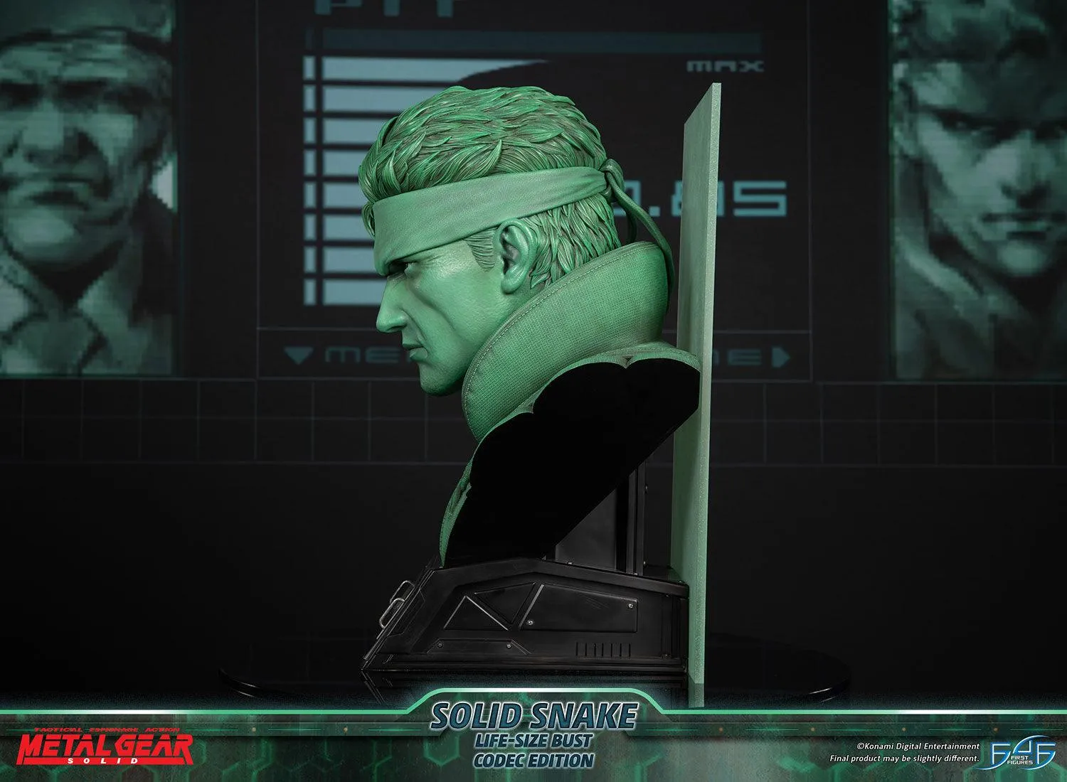 First 4 Figures Metal Gear Solid Snake bust Codec life-size