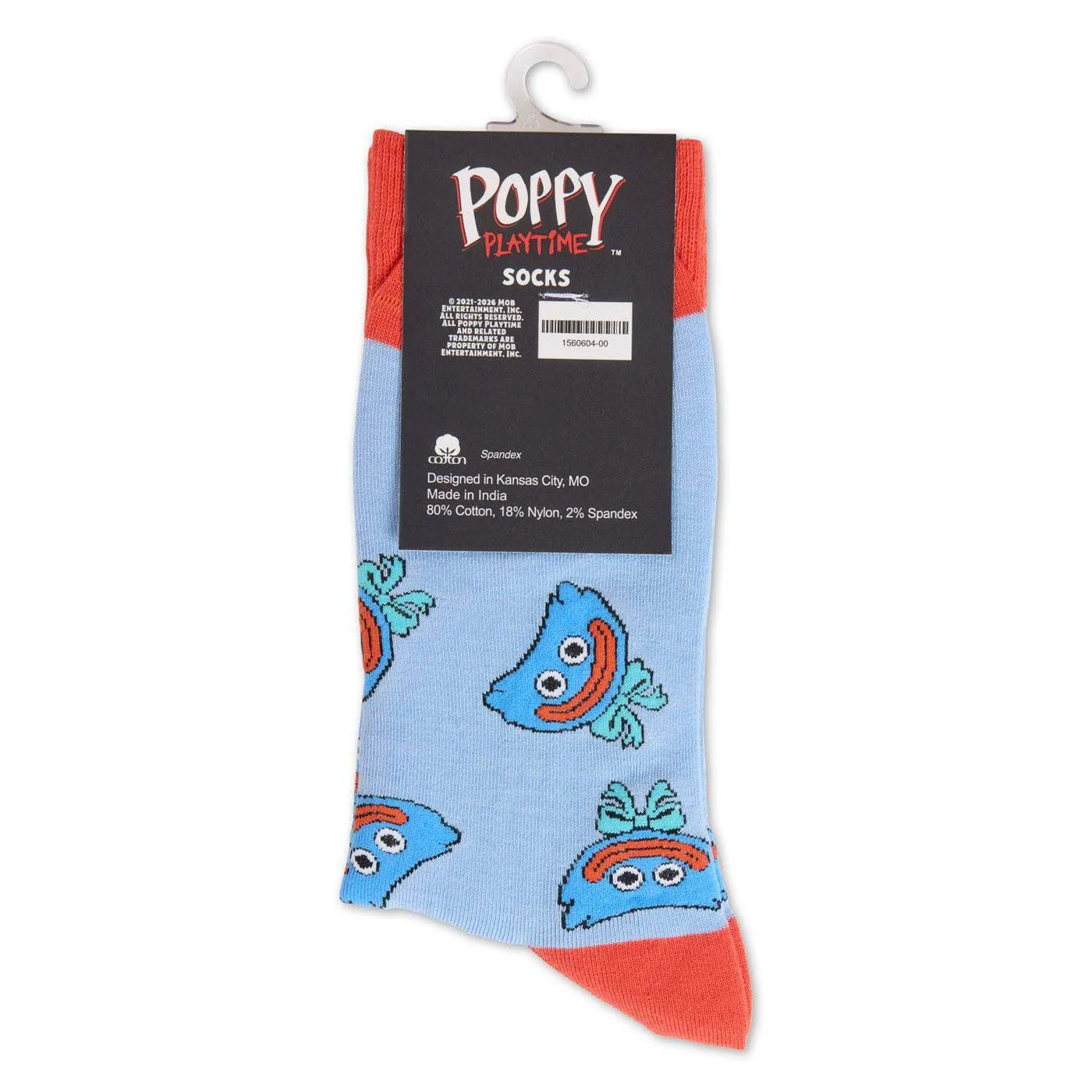 Huggy Wuggy Poppy Playtime Huggy Pattern 2 Sosete albastre