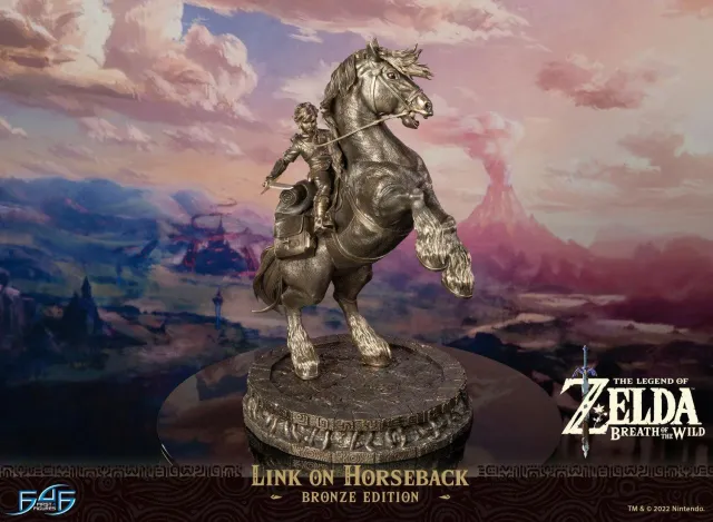 First 4 Figures Zelda Link on Horseback statuetă bronz