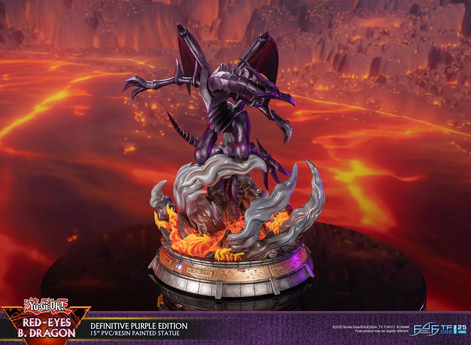 First 4 Figures Yu-Gi-Oh! Red-Eyes B. Dragon statuetă Definitive Purple