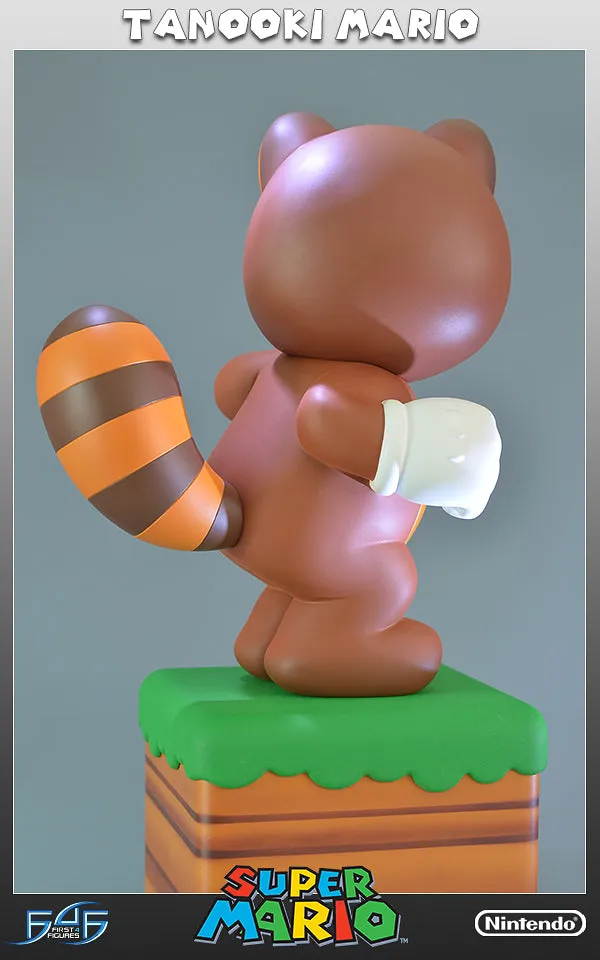 First 4 Figures Super Mario Tanooki Mario statuetă 38 cm rășină