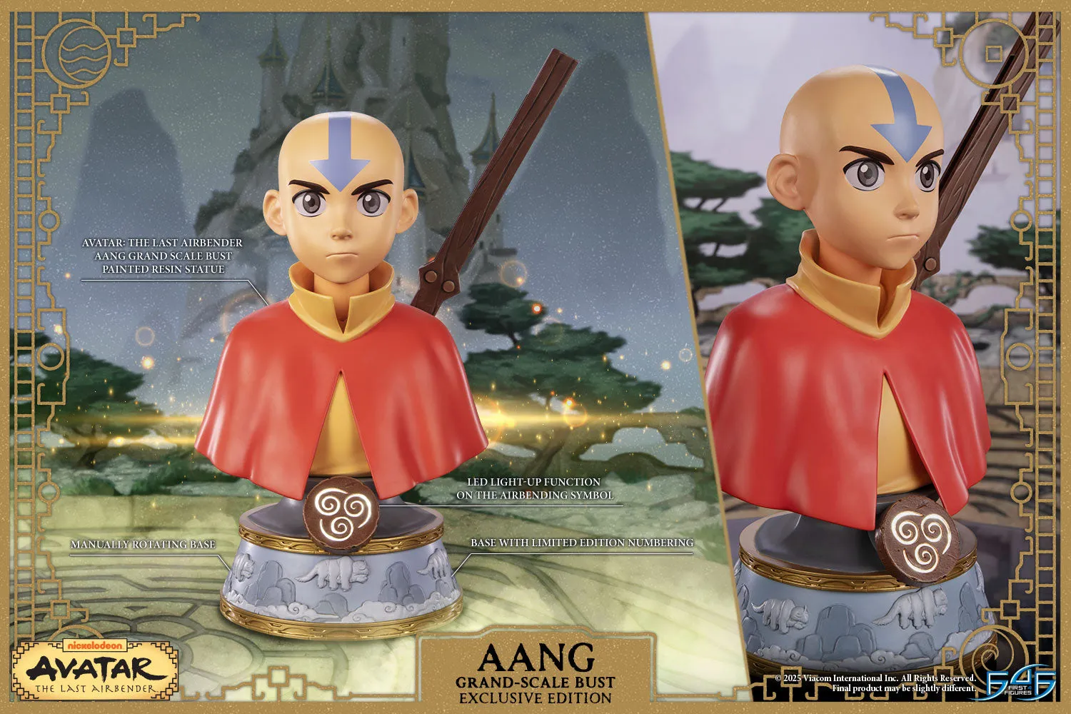 First 4 Figures Aang Grand Scale bust Exclusive LED