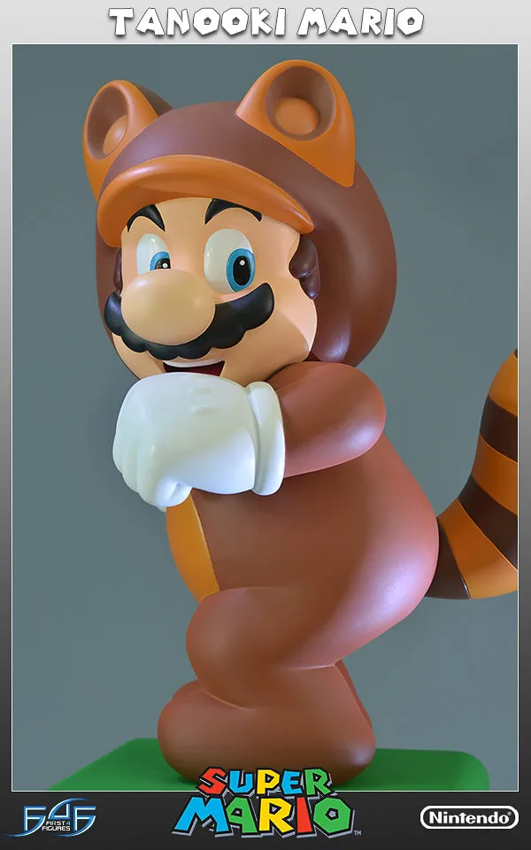 First 4 Figures Super Mario Tanooki Mario statuetă 38 cm rășină