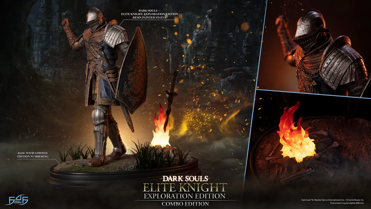 First 4 Figures Dark Souls Elite Knight statuetă Combo Edition LED
