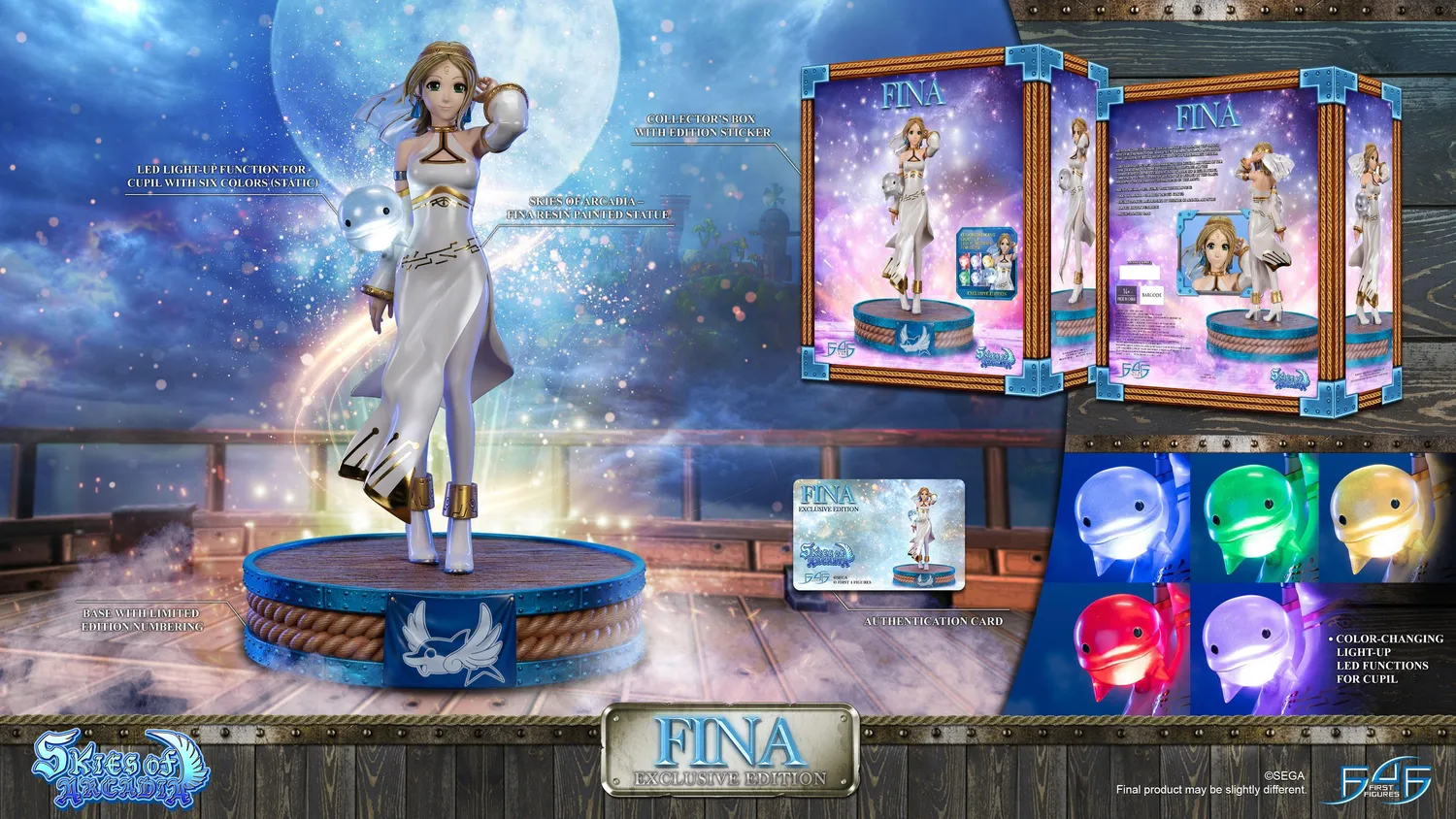 First 4 Figures Skies of Arcadia Fina statueta Exclusive LED