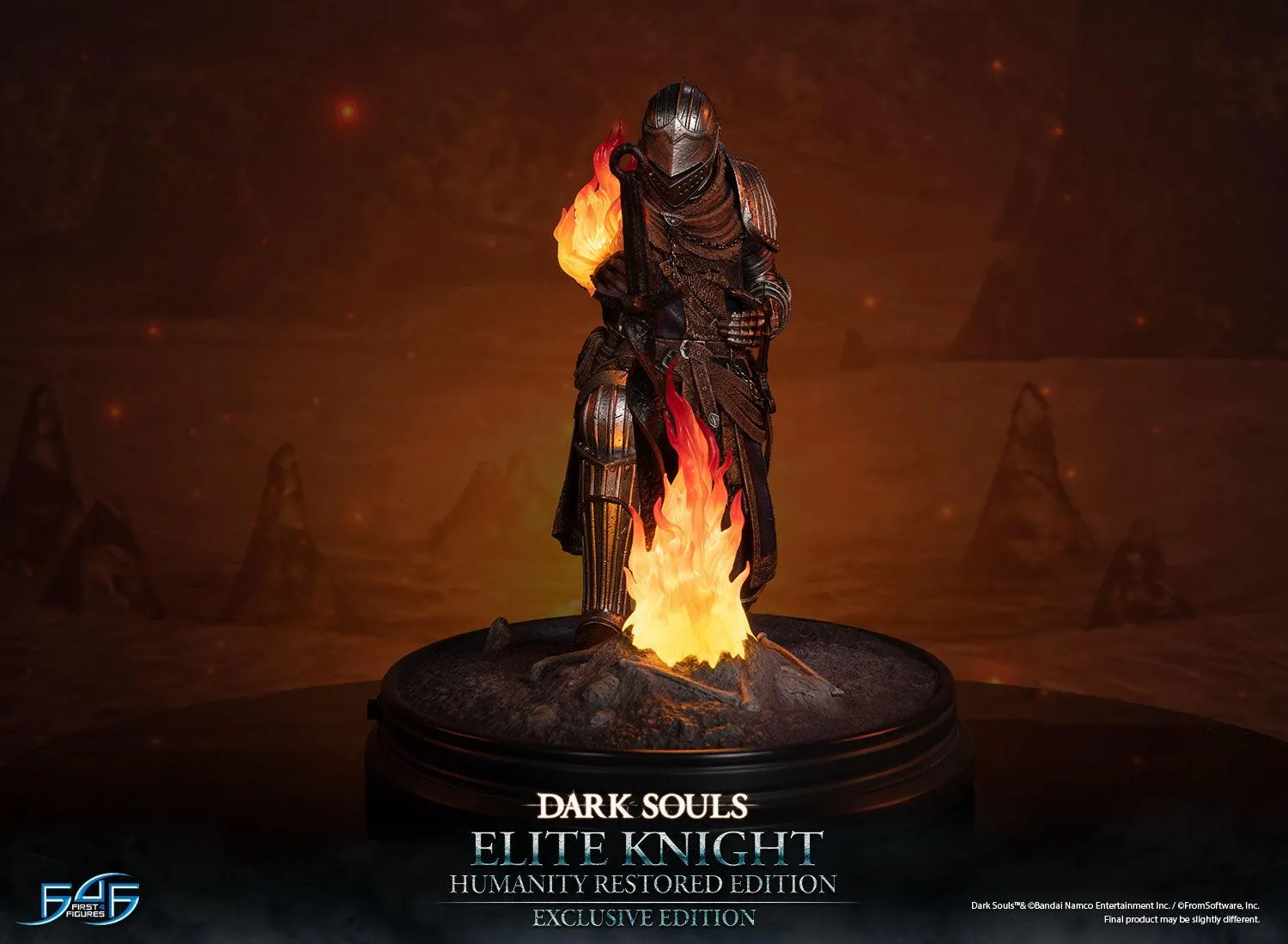 First 4 Figures Dark Souls Elite Knight Humanity statuetă Exclusive LED