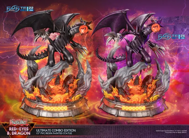First 4 Figures Yu-Gi-Oh! Red-Eyes B. Dragon statuetă Ultimate Combo 2 buc