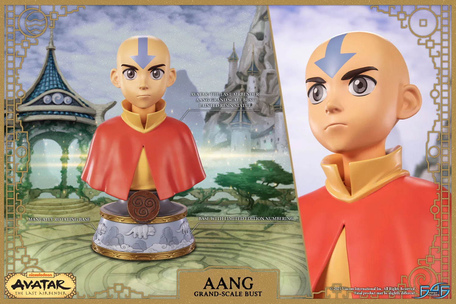 First 4 Figures Avatar Aang Grand Scale Bust statuetă 34,7 cm