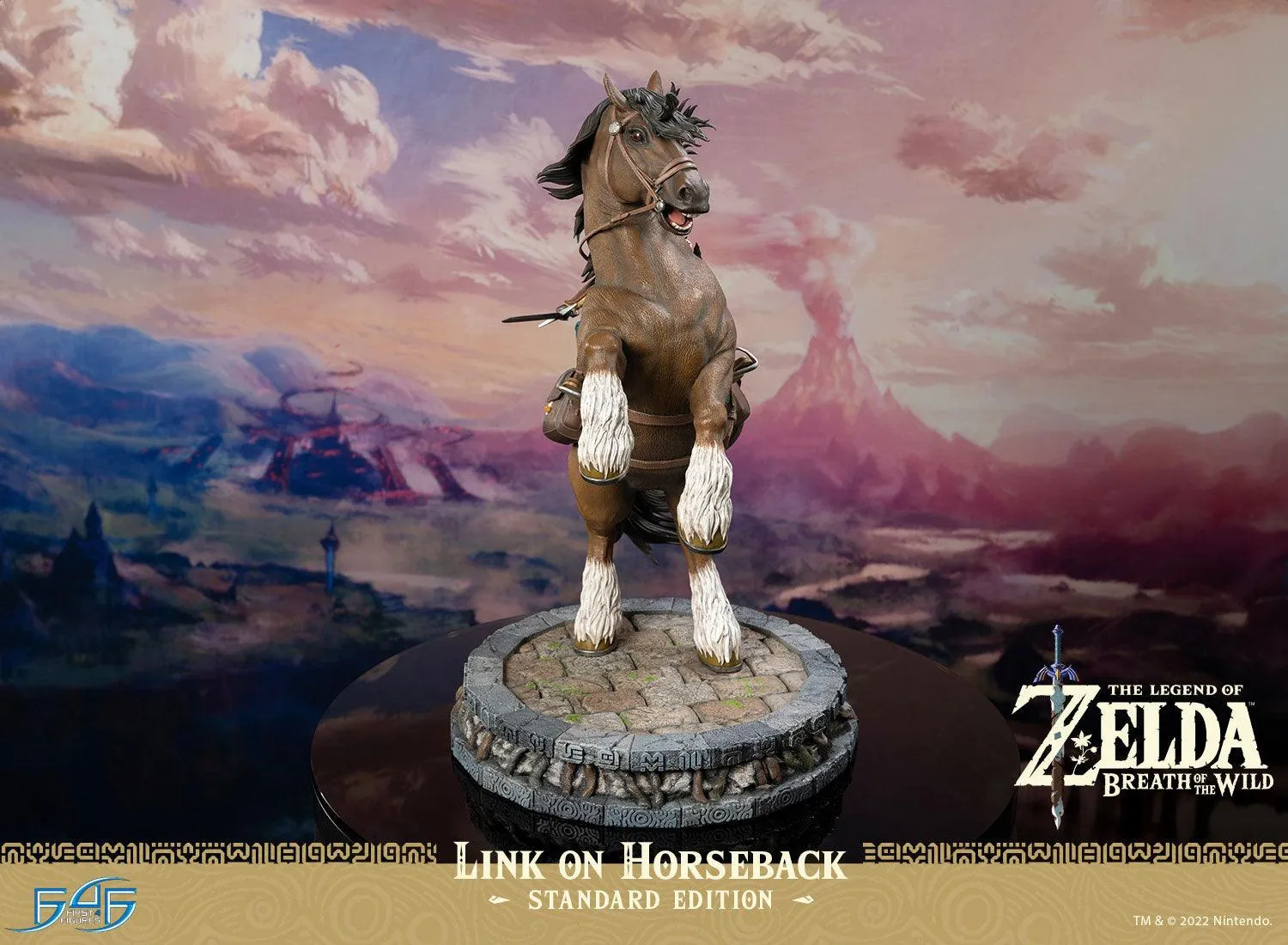 First 4 Figures Breath of the Wild Link on Horseback statuetă rășină Standard