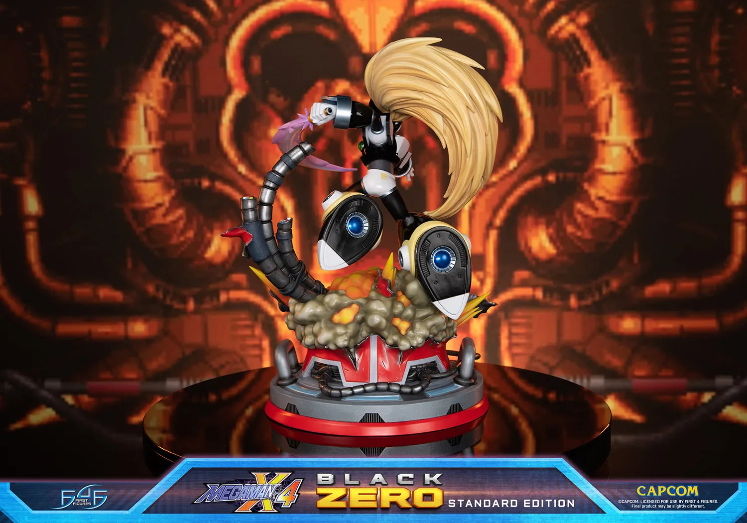 First 4 Figures Mega Man X Black Zero statuetă Standard 43cm