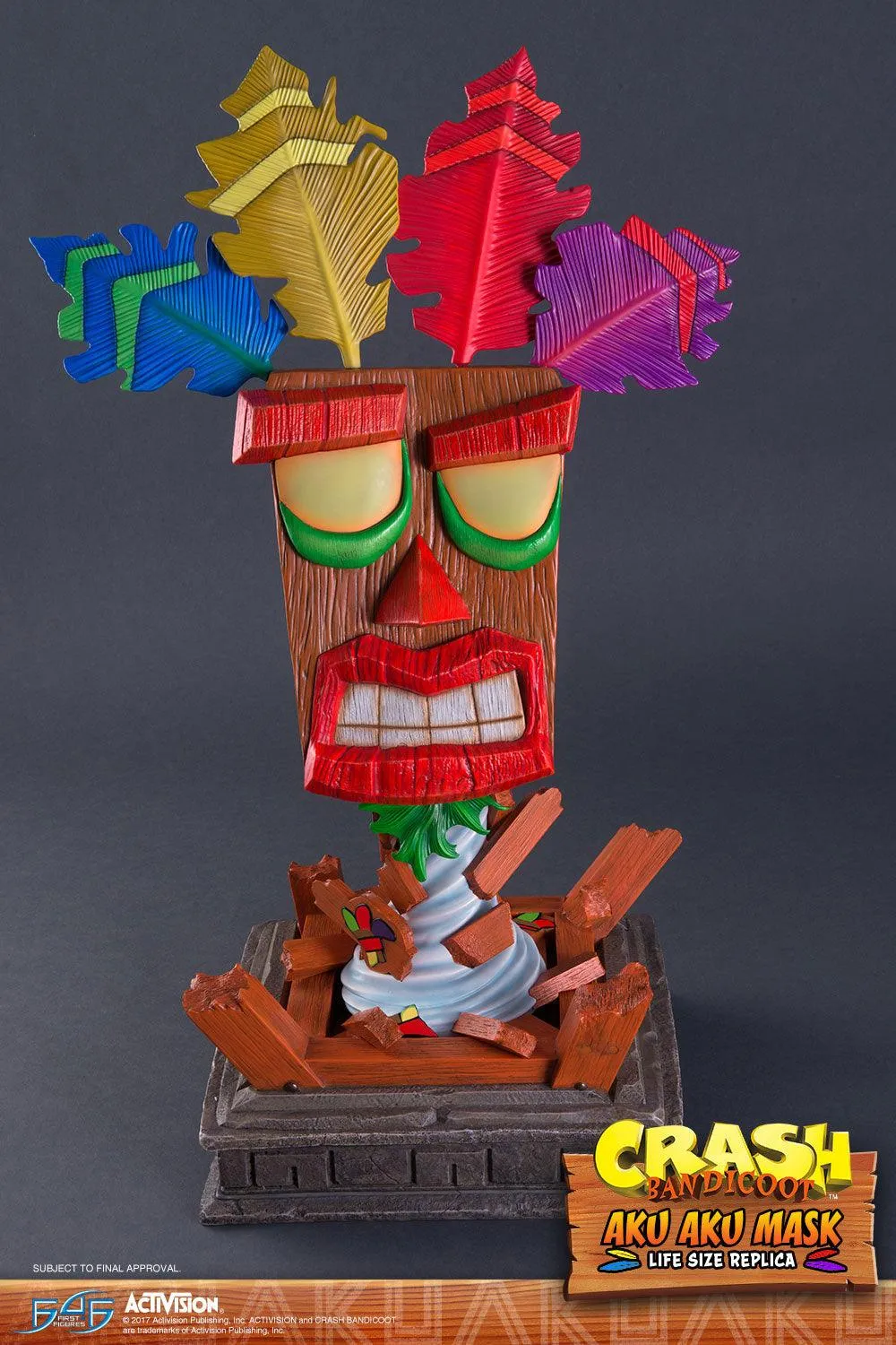 First 4 Figures Crash Aku Aku Mască mărime naturală 65 cm
