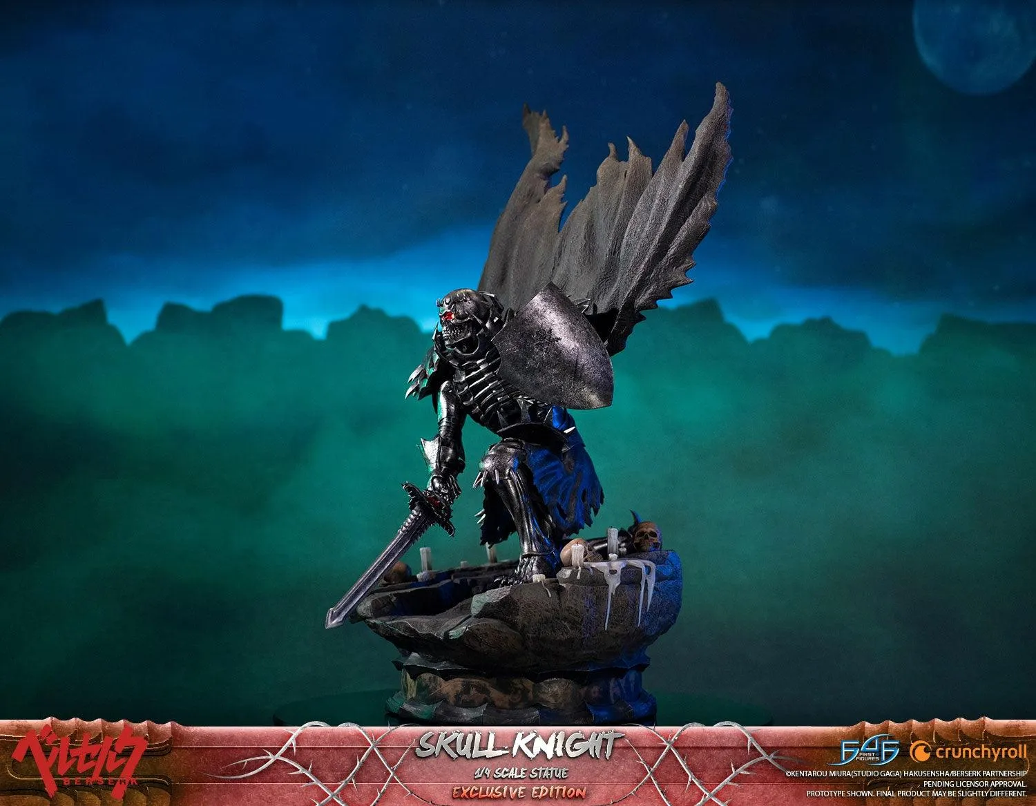 First 4 Figures Berserk Skull Knight statueta rasina Exclusive LED