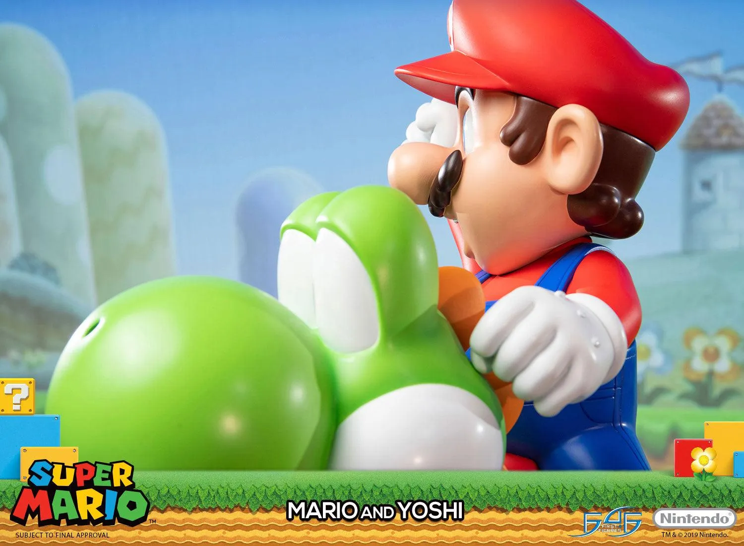First 4 Figures Mario and Yoshi figurină Standard rășină