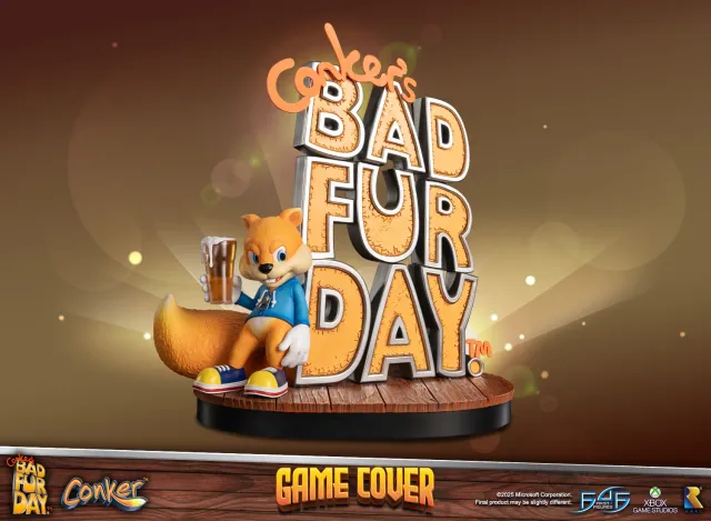 First 4 Figures Conker Game Cover statuetă rășină 44,5 cm