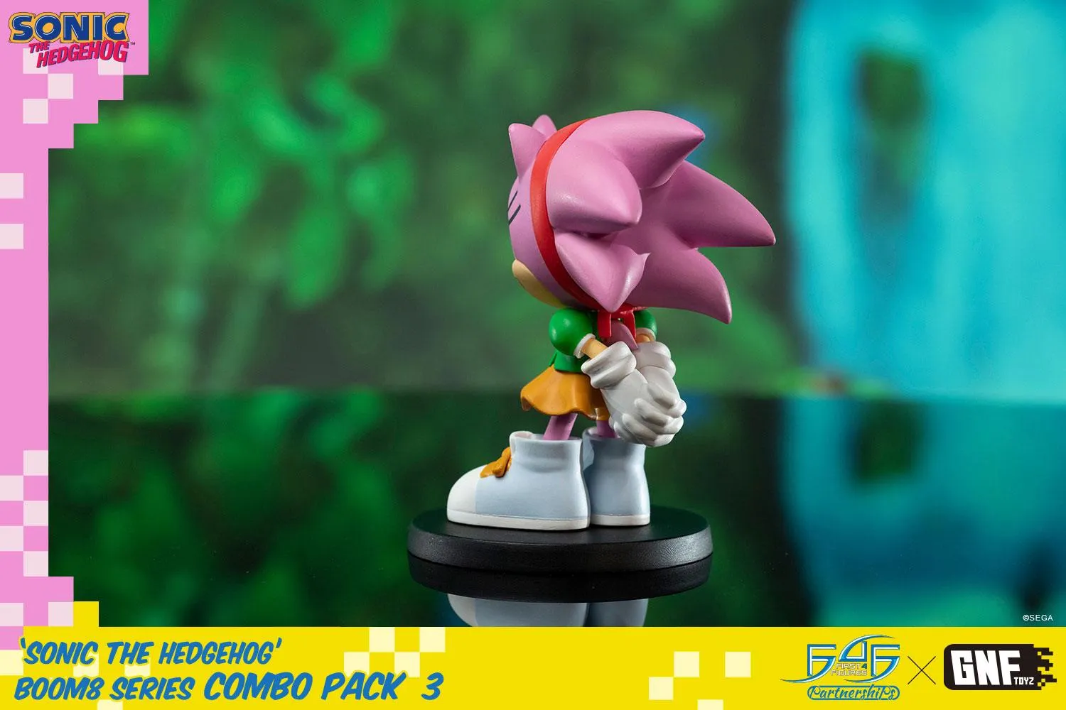 First 4 Figures Sonic Boom8 figurine combo Amy Super Sonic PVC
