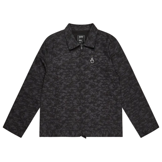 BASEMENT DWE//ER Harrington geaca neagra bumbac camuflaj