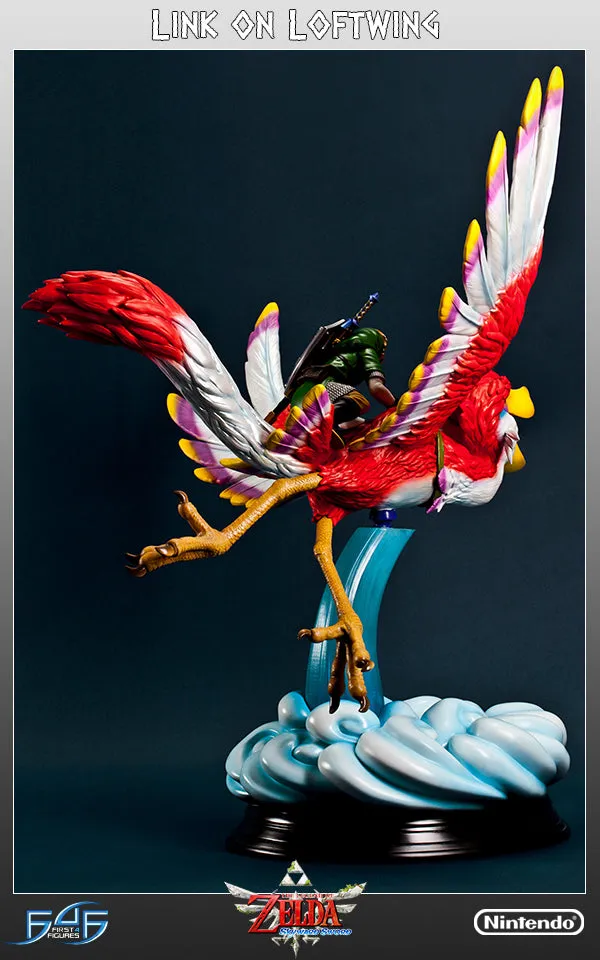First 4 Figures Zelda Link on Loftwing statueta rasina