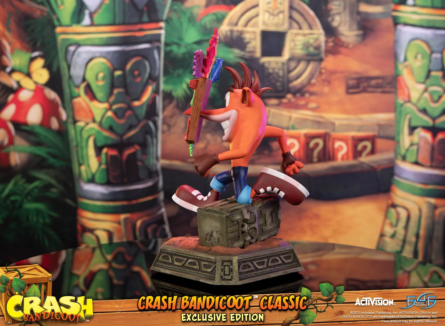 First 4 Figures Crash Classic statueta exclusiva Aku Aku