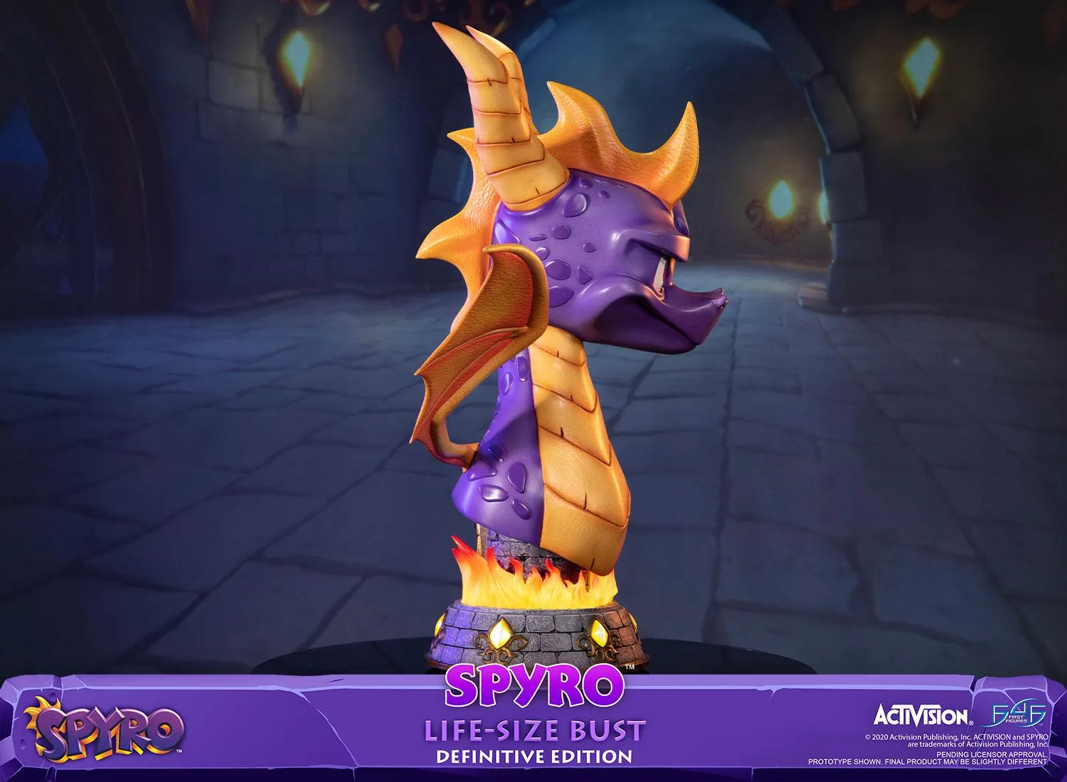First 4 Figures Spyro Dragon bust Definitive LED aripi