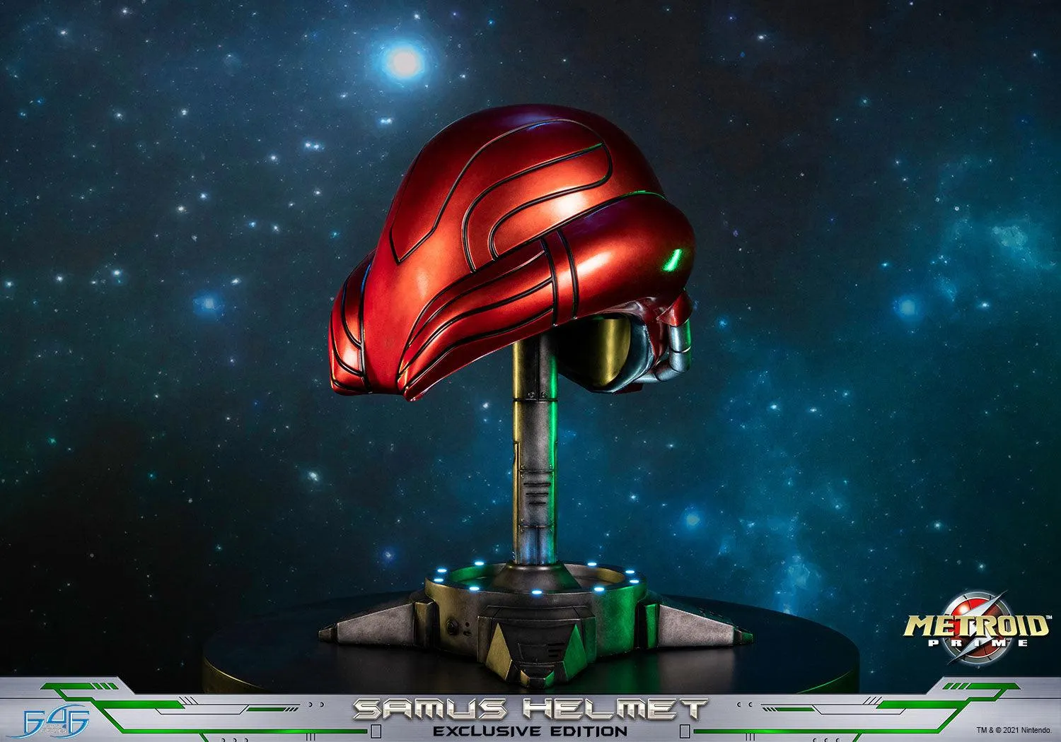 First 4 Figures Metroid Prime Samus Helmet replică cască Exclusive LED