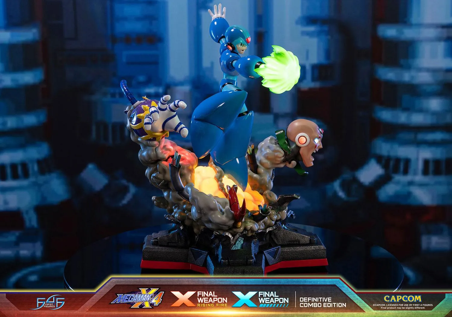 First 4 Figures Mega Man X4 X Final Weapon statuetă Combo 2 buc