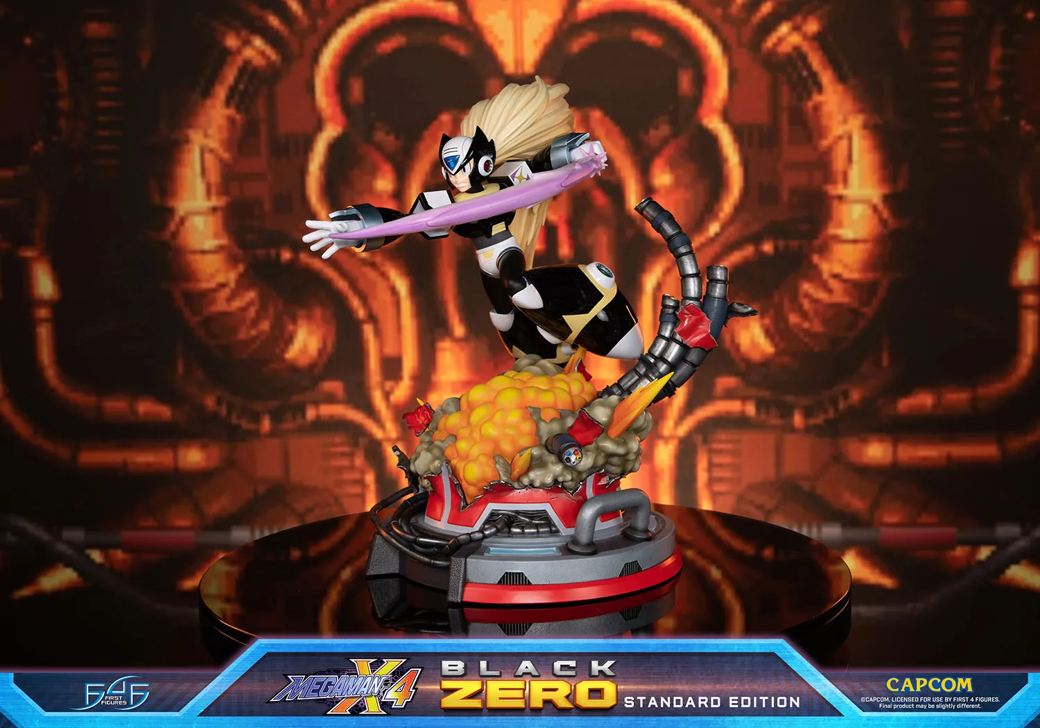 First 4 Figures Mega Man X Black Zero statuetă Standard 43cm