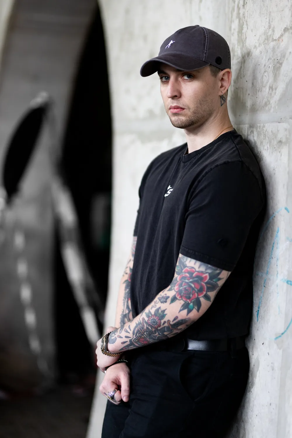 ESL CS șapcă dad hat negru bumbac
