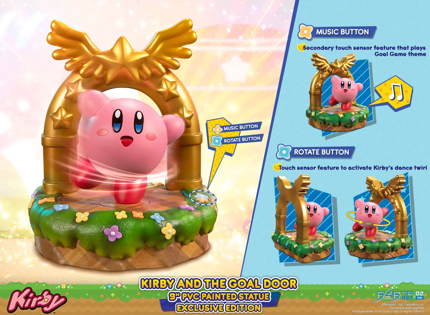 First 4 Figures Kirby Goal Door statuetă PVC Exclusive sunet
