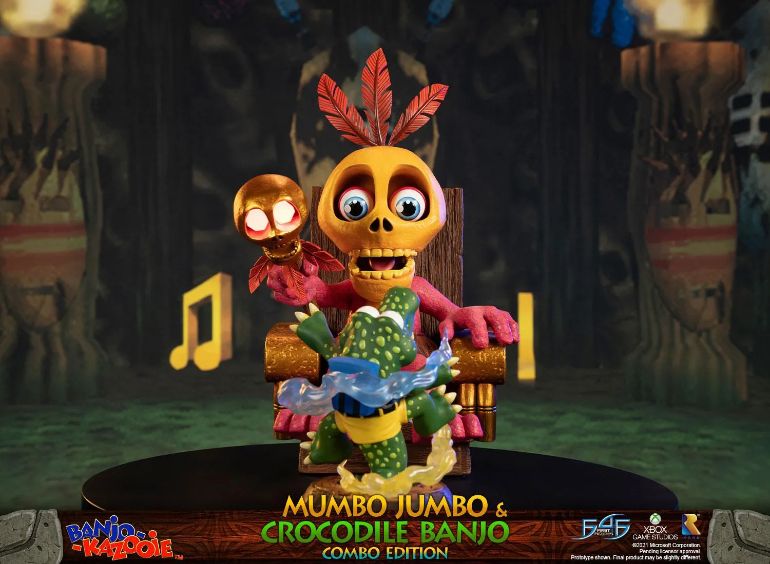 First 4 Figures Banjo-Kazooie Mumbo Jumbo statuetă Combo Edition