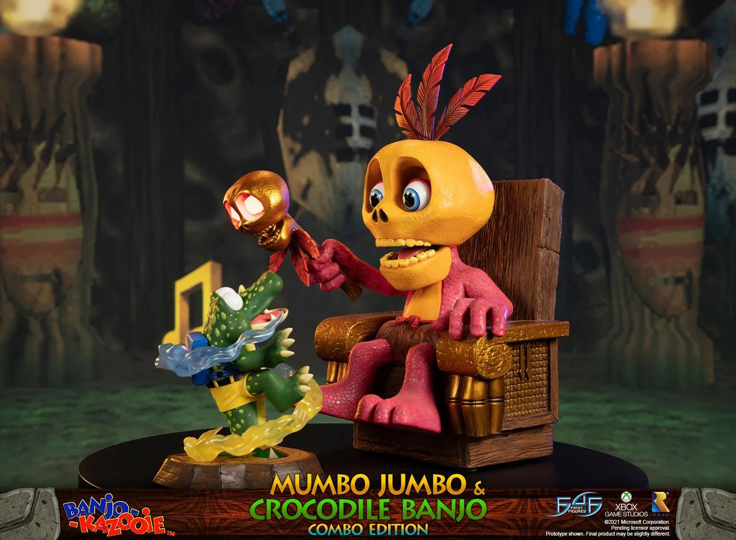 First 4 Figures Banjo-Kazooie Mumbo Jumbo statuetă Combo Edition