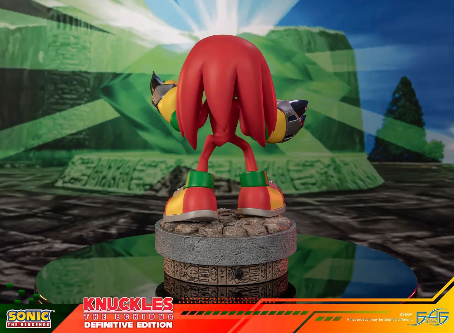 First 4 Figures Sonic Knuckles statueta Definitive LED smarald