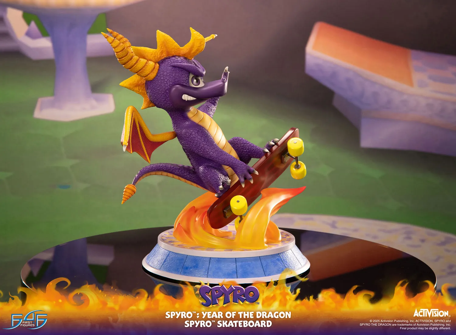 First 4 Figures Spyro Skateboard statueta Year of the Dragon