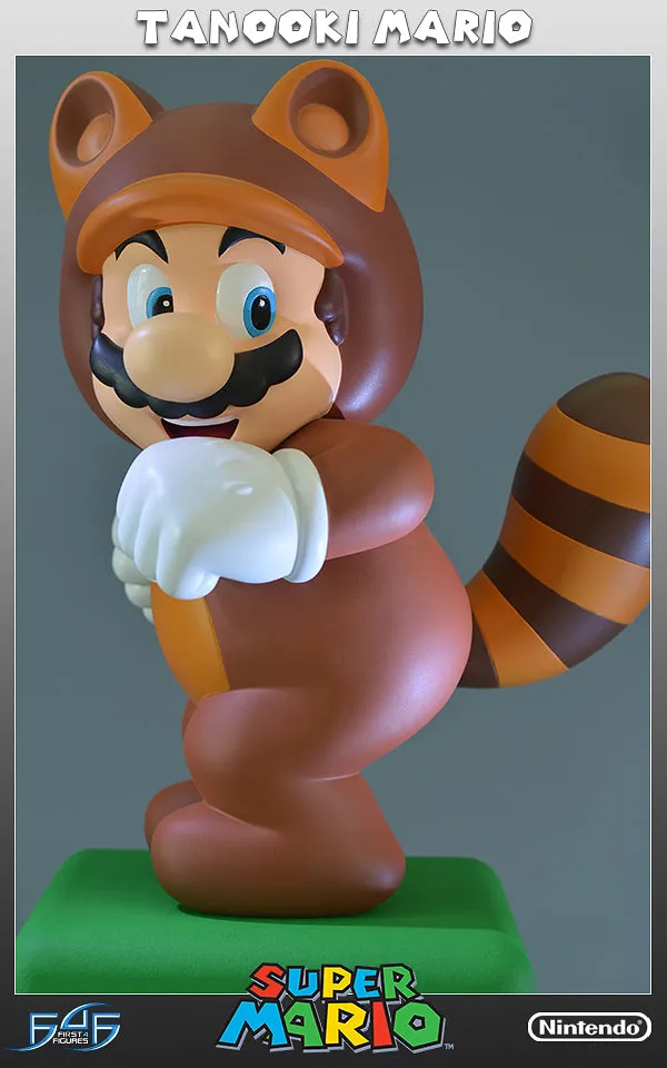 First 4 Figures Super Mario Tanooki Mario statuetă 38 cm rășină