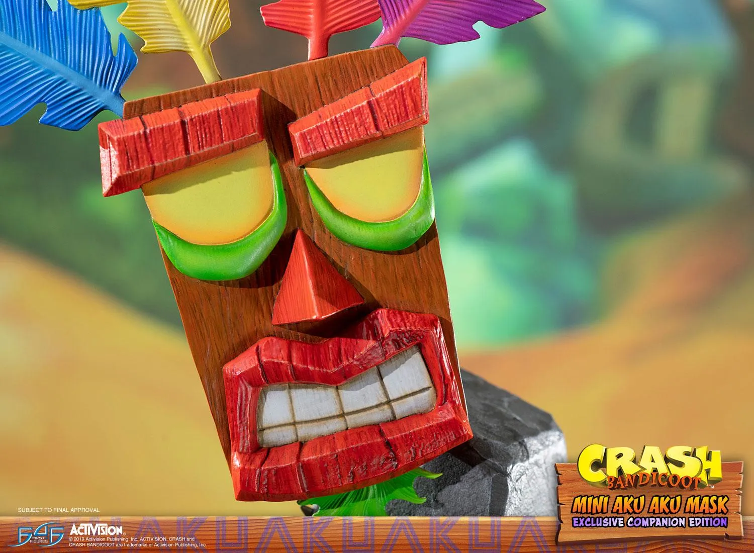 First 4 Figures Crash Mini Aku Aku statueta Exclusive Companion LED