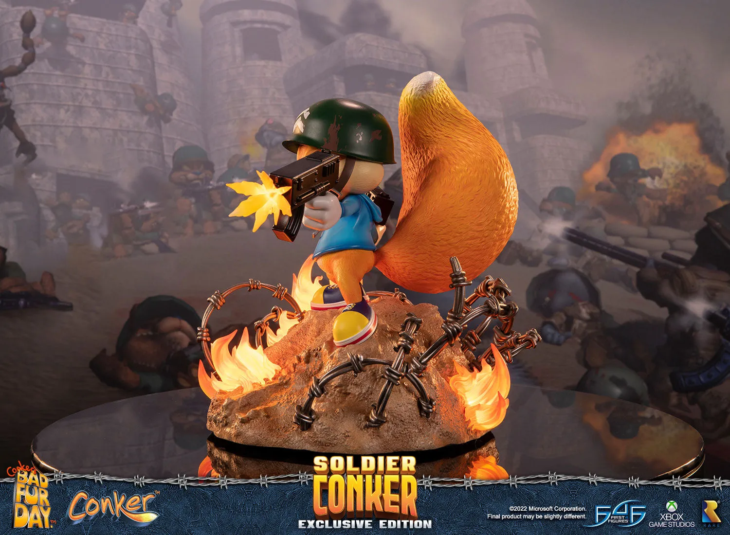 First 4 Figures Conker Soldier Conker statueta Exclusive LED