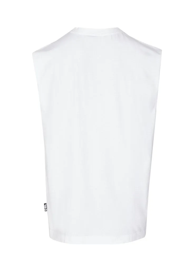 ESL TM EZPZ Tank Top maiou alb bumbac XS-3XL