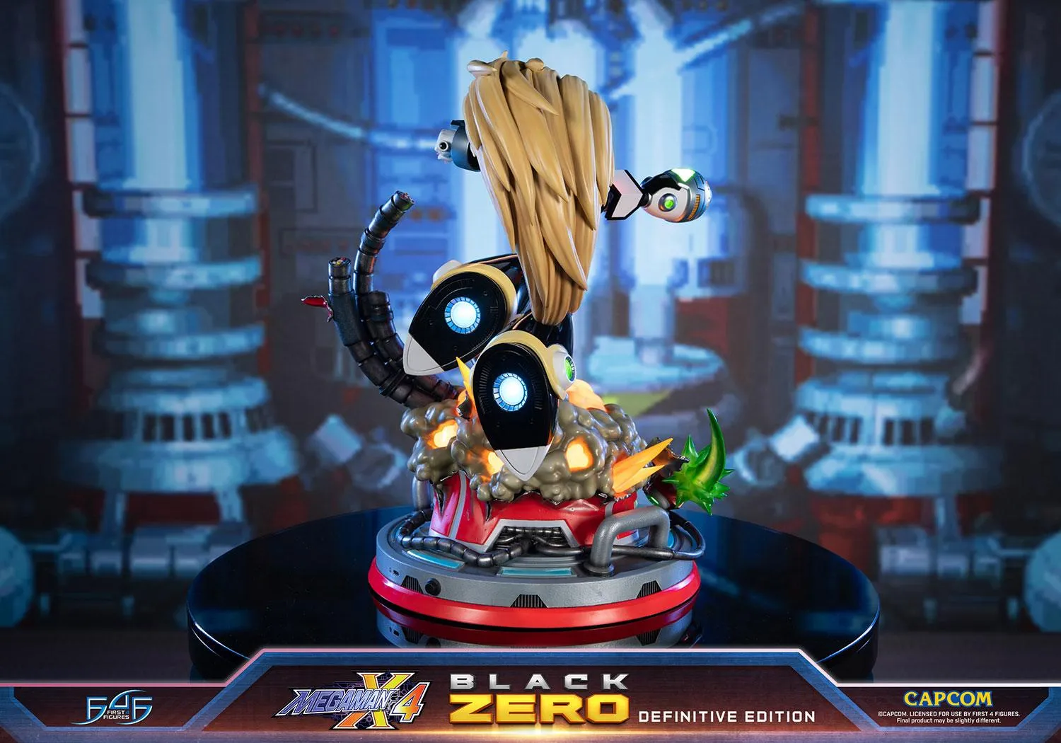 First 4 Figures Mega Man X Black Zero statueta Definitive LED