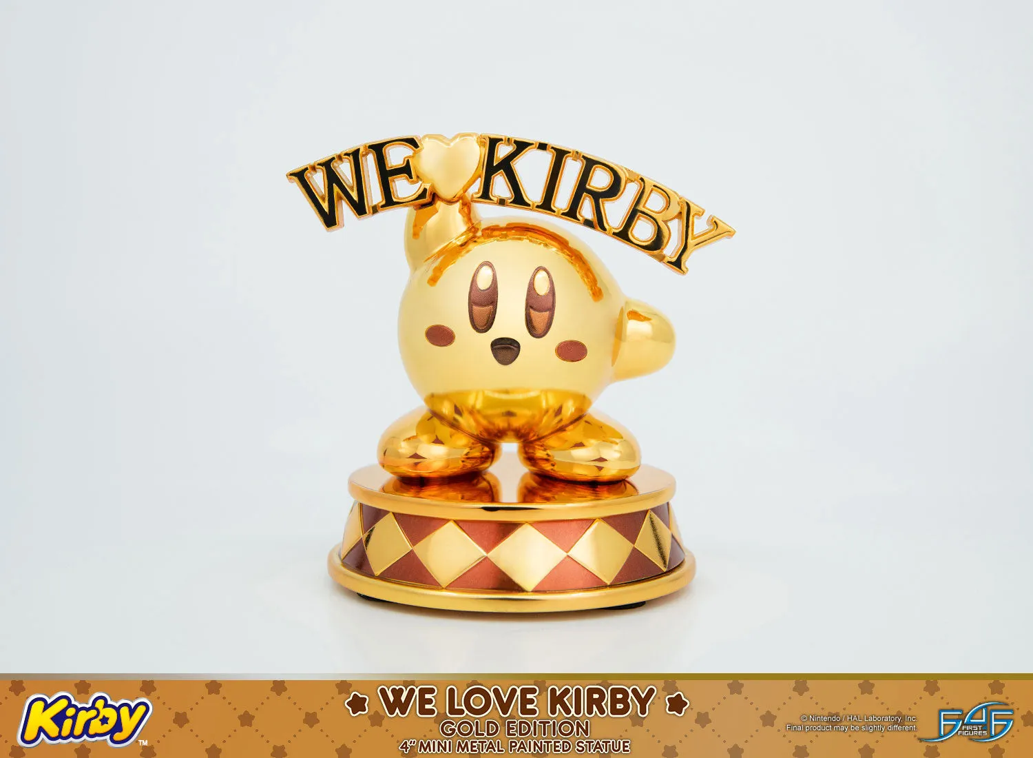 First 4 Figures Kirby We Love Kirby statuetă Gold Edition metal