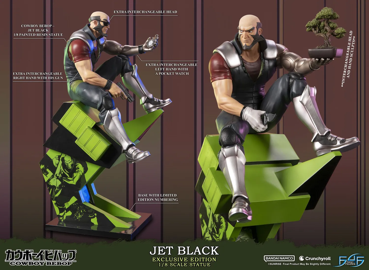 First 4 Figures Cowboy Bebop Jet Black statuetă 1/8 Exclusive