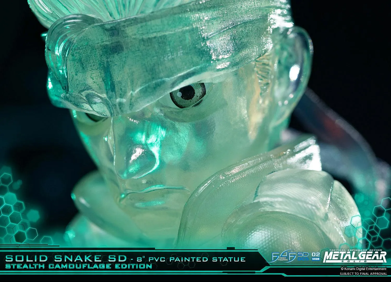 First 4 Figures Solid Snake SD figurina Stealth Camouflage PVC