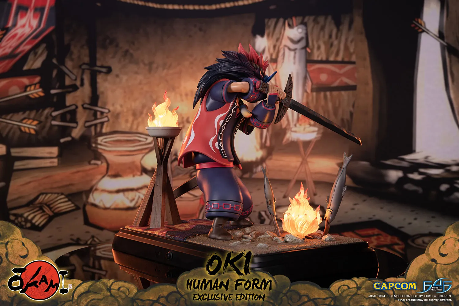 First 4 Figures Oki Human statuetă LED Exclusive 38 cm