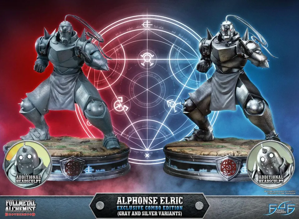 First 4 Figures Alphonse Elric Combo statuetă Exclusive Gray Silver