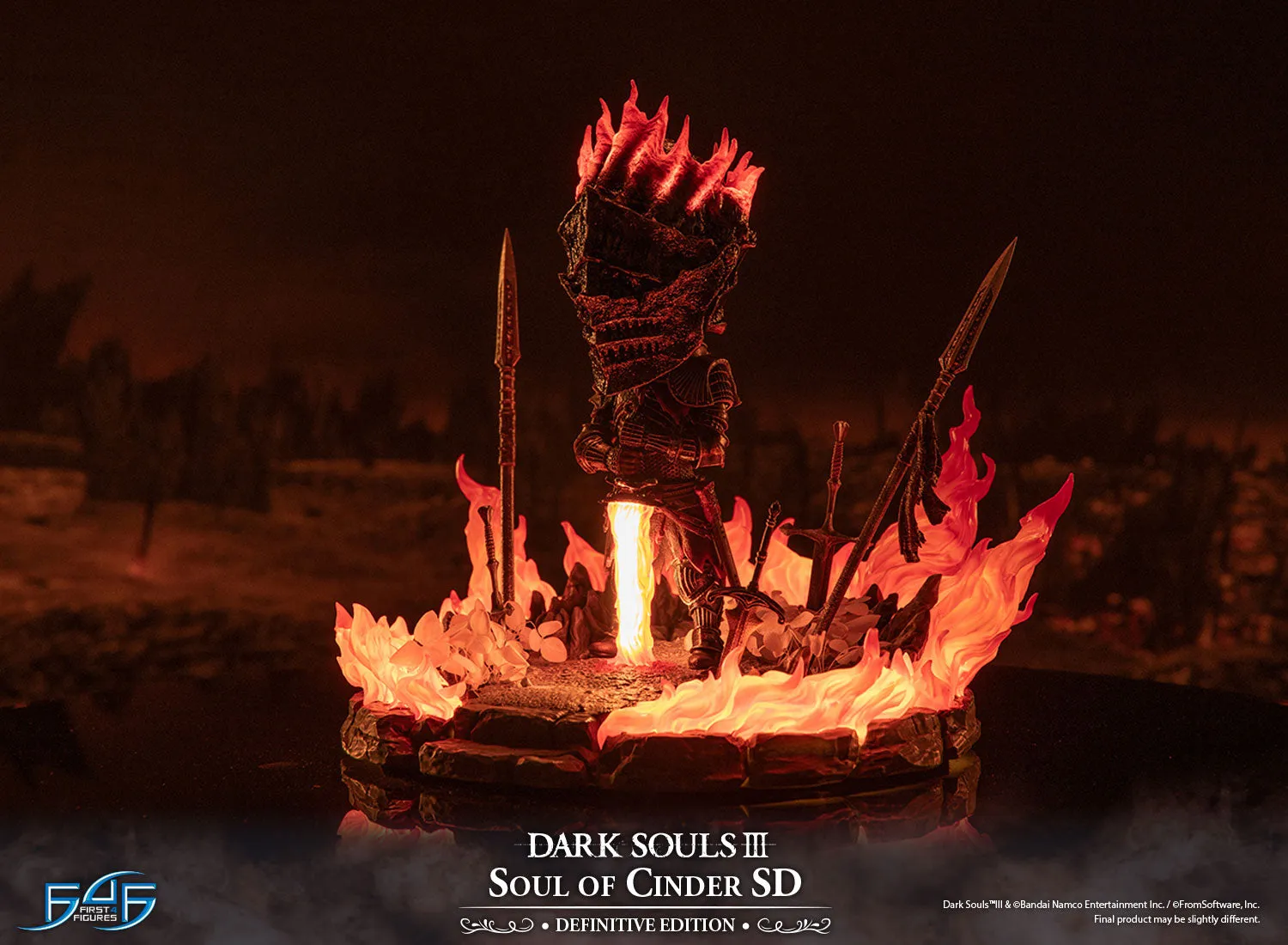 First 4 Figures Dark Souls Soul of Cinder SD statuetă Definitive LED