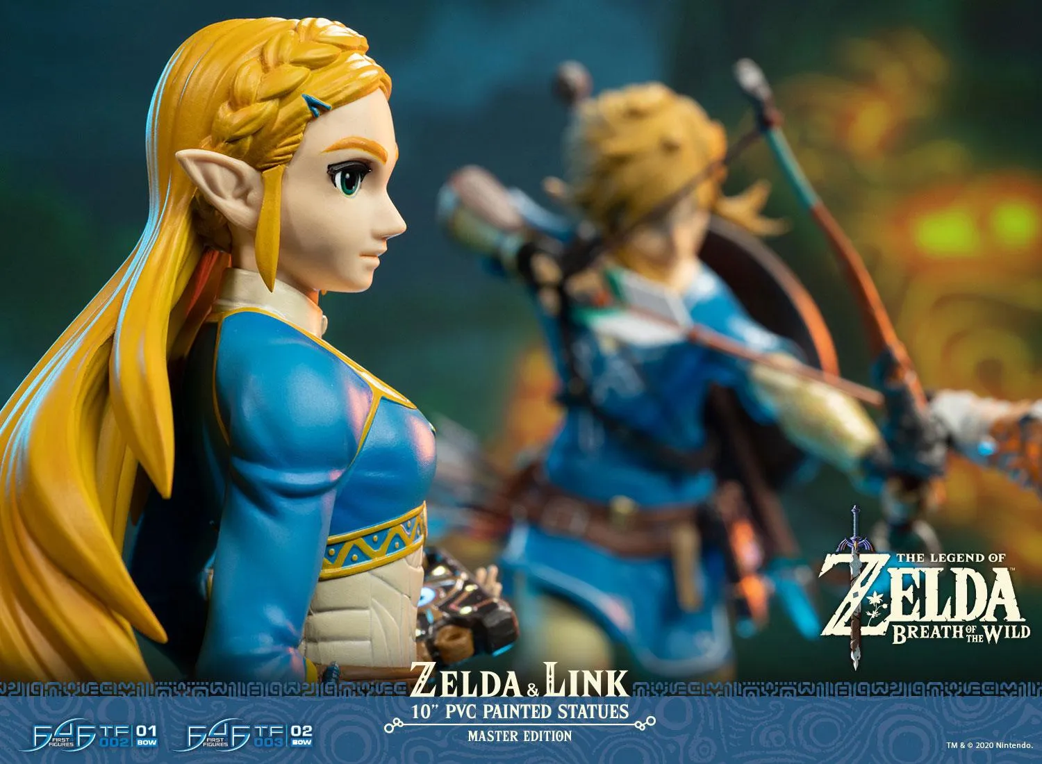 First 4 Figures Zelda Breath of the Wild Zelda & Link statuetă Master