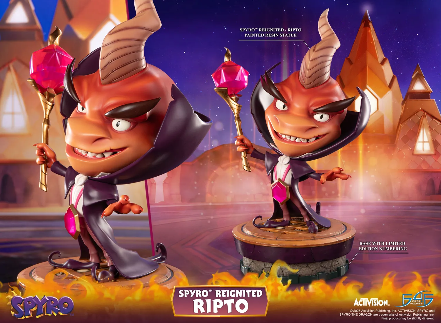 First 4 Figures Spyro Reignited Ripto statuetă rășină 46,5 cm