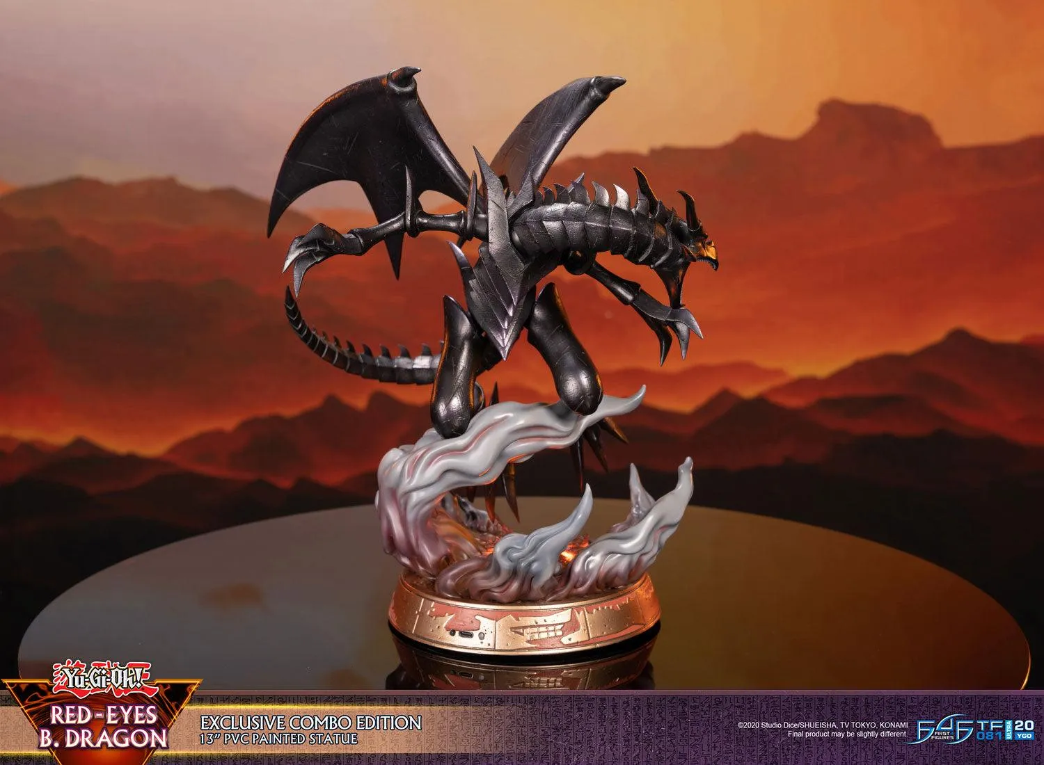 First 4 Figures Yu-Gi-Oh Red-Eyes statuetă Combo 2 buc LED
