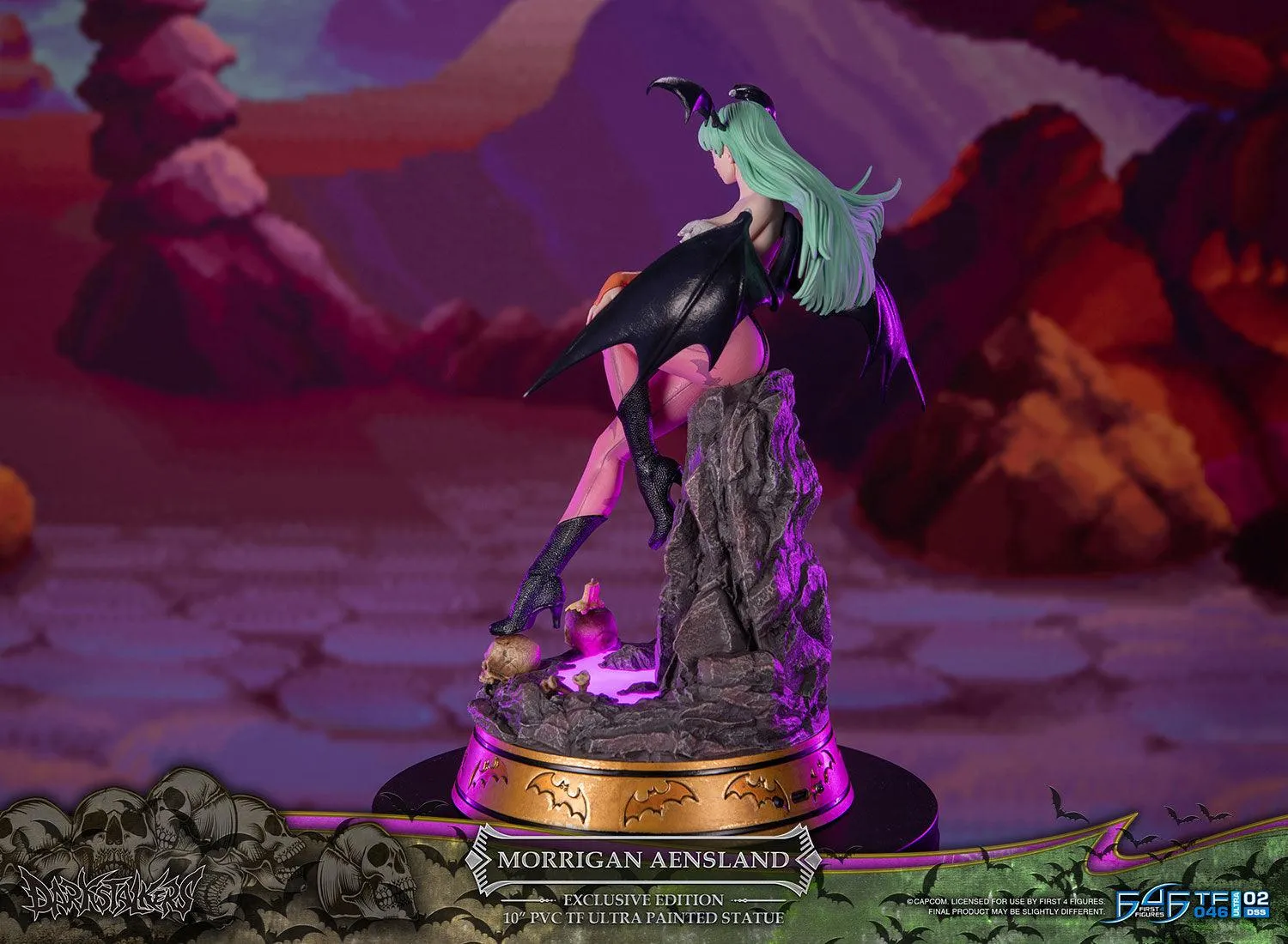 First 4 Figures Darkstalkers Morrigan statuetă PVC Exclusive LED
