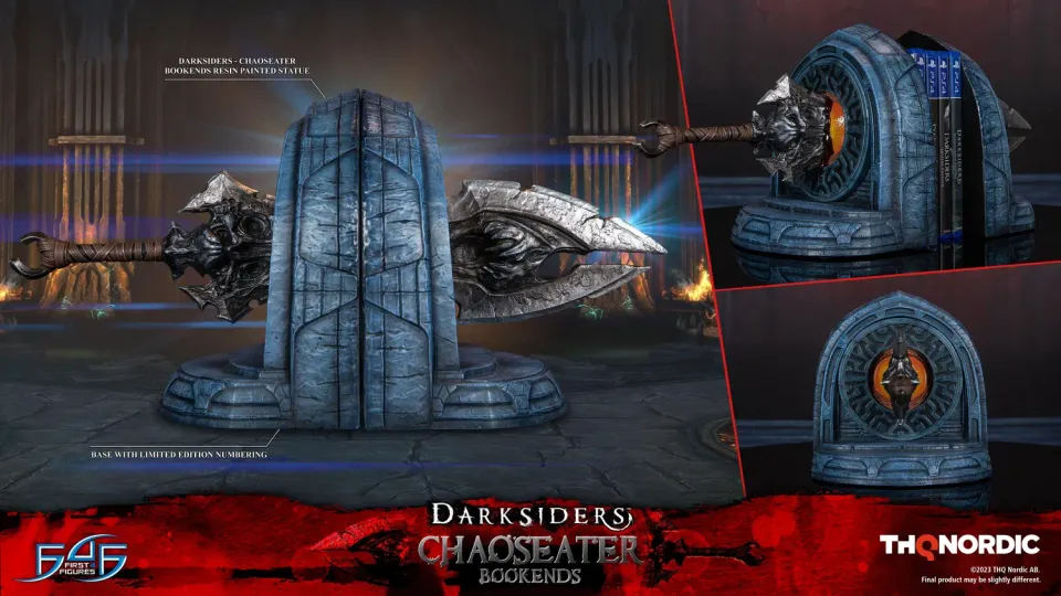First 4 Figures Darksiders Chaoseater suport carti bookends