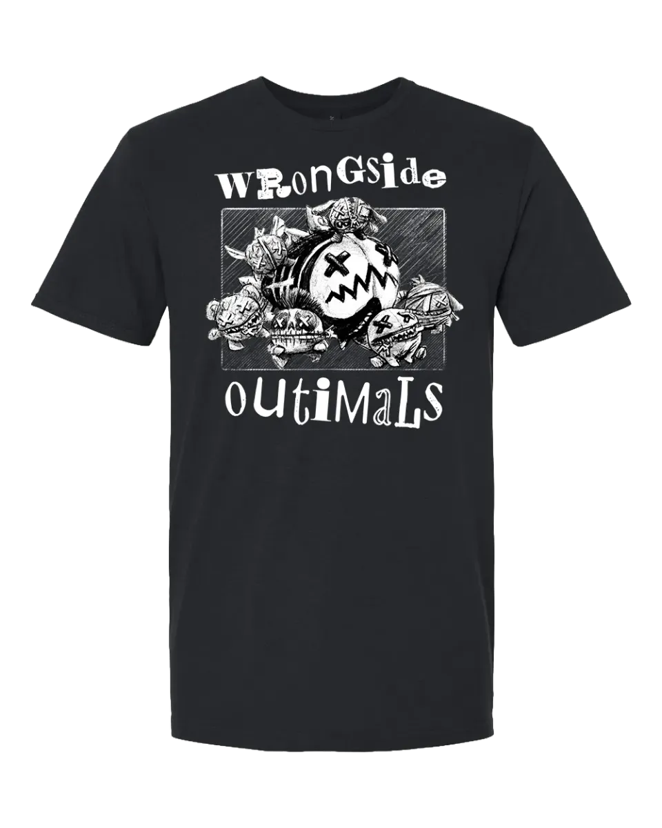 Huggy Wuggy Poppy Playtime Wrongside Outimals Punker tricou